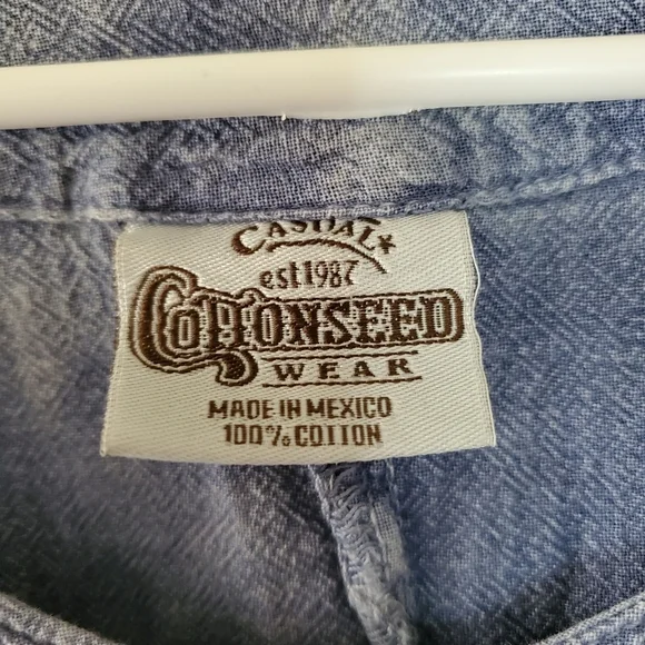 Cottonseed Lagenlook Asymmetrical hem Cotton top size XS/S Coastal - Picture 4 of 10